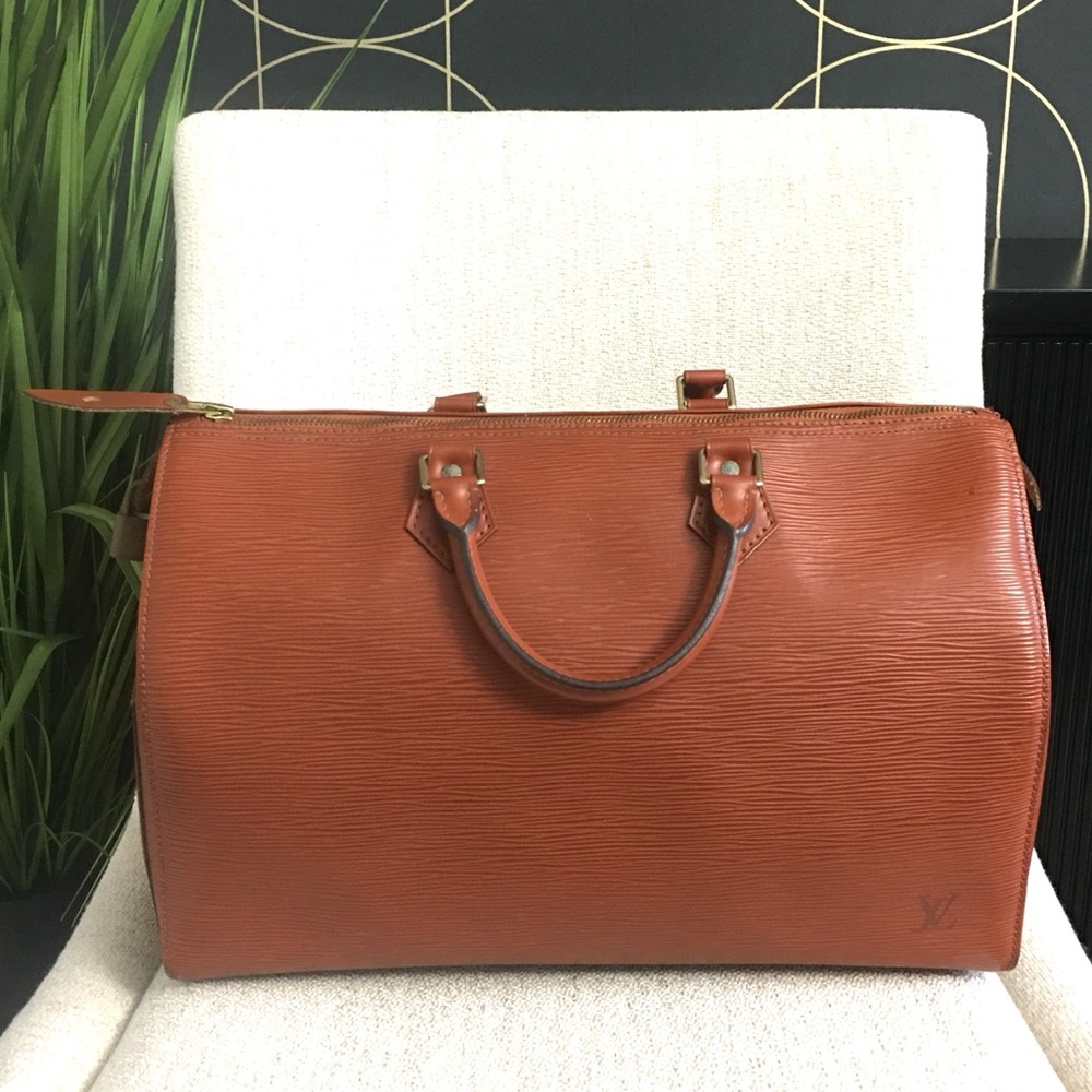 Louis Vuitton Burnt Orange Epi Leather Satchel-read listing - Picture 8 of 16